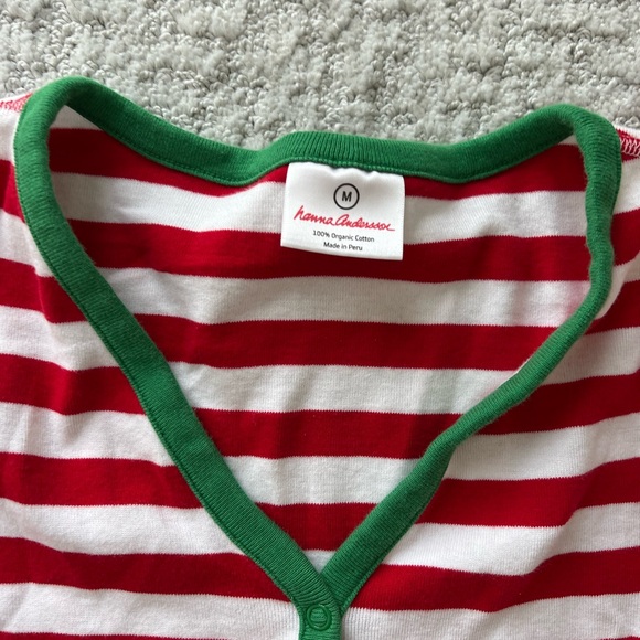 Hanna Andersson Henley Striped Pajamas, Women’s M - Picture 3 of 4